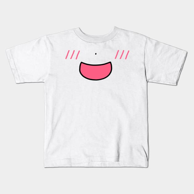 Anime Blushu Kids T-Shirt by GenieKali